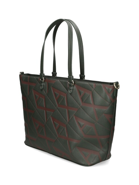 LOGO EMBOSSED Schulter-Shopper-Tasche dunkler Absinth/Lik&ouml;r - Damentaschen