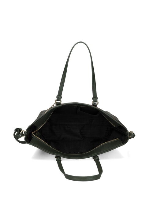 LOGO EMBOSSED Schulter-Shopper-Tasche dunkler Absinth/Lik&ouml;r - Damentaschen