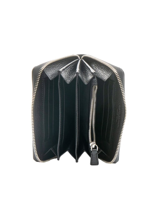 GRAIN Mittelgro&szlig;e Lederbrieftasche mit umlaufendem Rei&szlig;verschluss Schwarz - Brieftaschen Damen