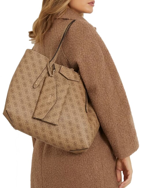 BRENTON  Umh&auml;ngetasche mit Clutch MILCH-LOGO - Damentaschen