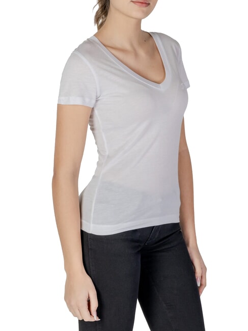 VN SS LIGHT BASIC Weiches T-Shirt mit V-Ausschnitt purwei&szlig; - T-Shirts und Tops f&uuml;r Damen
