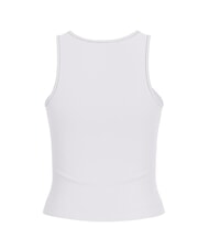 GUESS NEW SL ROUND GUENDALINA 4G-Tanktop mit Strass-Logo purwei&szlig; - T-Shirts und Tops f&uuml;r Damen - 5