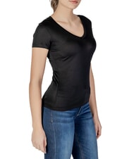 GUESS VN SS LIGHT BASIC Weiches T-Shirt mit V-Ausschnitt jetbla - T-Shirts und Tops f&uuml;r Damen - 3