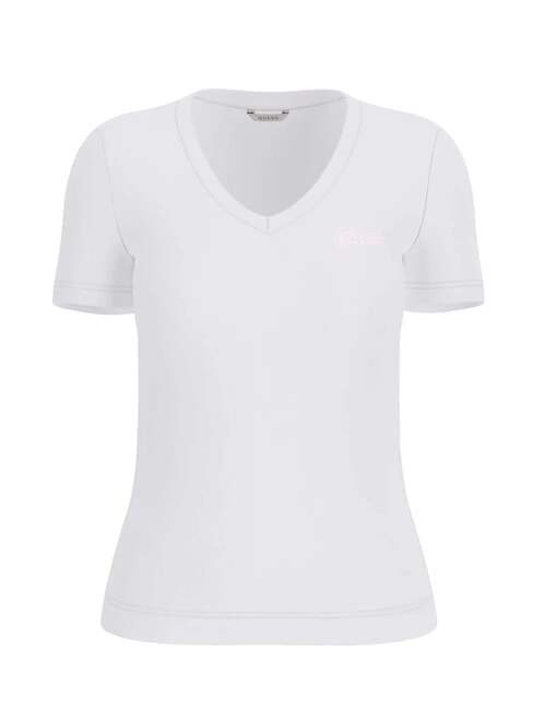 VN SS LIGHT BASIC Weiches T-Shirt mit V-Ausschnitt purwei&szlig; - T-Shirts und Tops f&uuml;r Damen