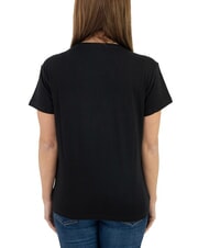 JOHN RICHMOND MECHI Stretch-T-Shirt mit Strass-Logo - T-Shirts und Tops f&uuml;r Damen
