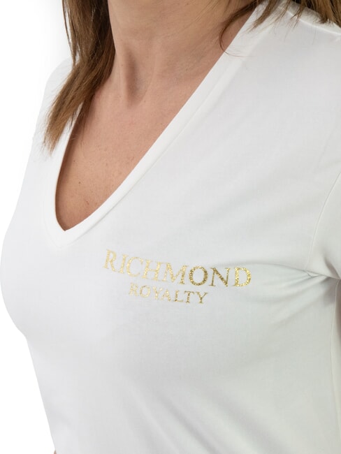 VATICI Stretch-T-Shirt gebrochenes Wei&szlig;/Gold - T-Shirts und Tops f&uuml;r Damen