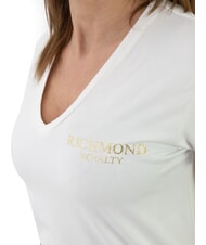 JOHN RICHMOND VATICI Stretch-T-Shirt gebrochenes Wei&szlig;/Gold - T-Shirts und Tops f&uuml;r Damen - 3