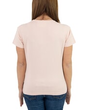 JOHN RICHMOND MECHI Stretch-T-Shirt mit Strass-Logo - T-Shirts und Tops f&uuml;r Damen