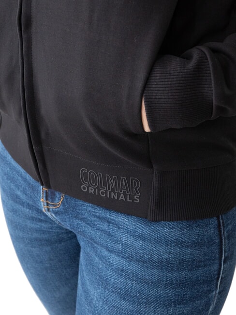 NEW TOPIC Sweatshirt mit durchgehendem Rei&szlig;verschluss und Taschen Schwarz - Sweatshirts Damen