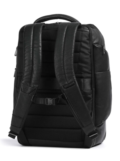 CRONUS Lederrucksack, 14-Zoll-Laptophalter Schwarz - PC-Rucks&auml;cke
