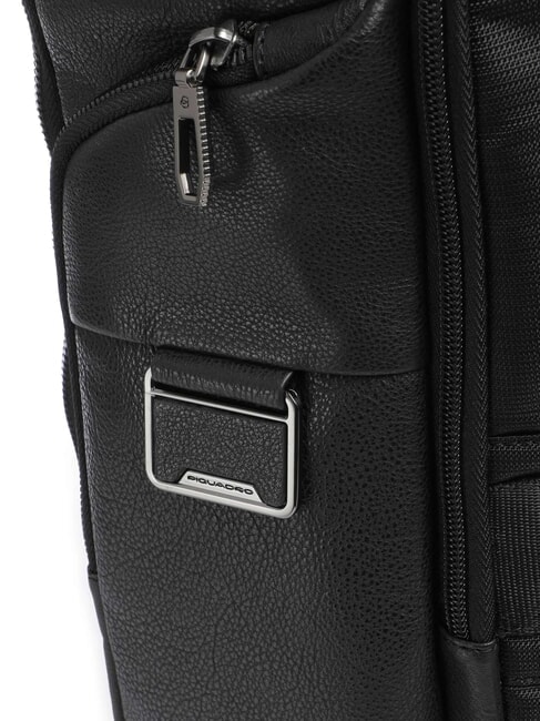 CRONUS Lederrucksack, 14-Zoll-Laptophalter Schwarz - PC-Rucks&auml;cke