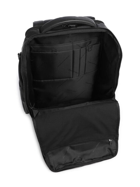 CRONUS Lederrucksack, 14-Zoll-Laptophalter Schwarz - PC-Rucks&auml;cke