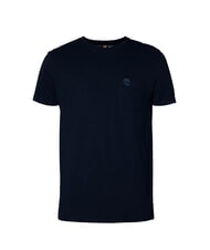 TIMBERLAND DUNSTAN RIVER Baumwoll-T-Shirt mit Tasche dunkler Saphir/dunkler Denim - Herren-T-Shirts - 4