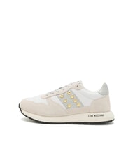 LOVE MOSCHINO DUNE 30 Sneakers mit herzf&ouml;rmigen Nieten wei&szlig;/silber10 - Damenschuhe - 2