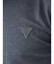 GUESS SMALL TRIANGLE T-Shirts blau gef&auml;rbtes Garn - Herren-Polo-Shirts/Herren-Polo-Shirt/Herrenpoloshirt/Herrenpoloshirts - 3