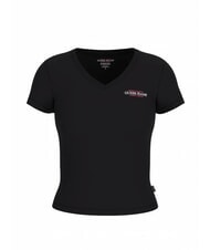 GUESS JEANS SS VN SLIM Baumwoll-T-Shirt jetbla - T-Shirts und Tops f&uuml;r Damen - 4