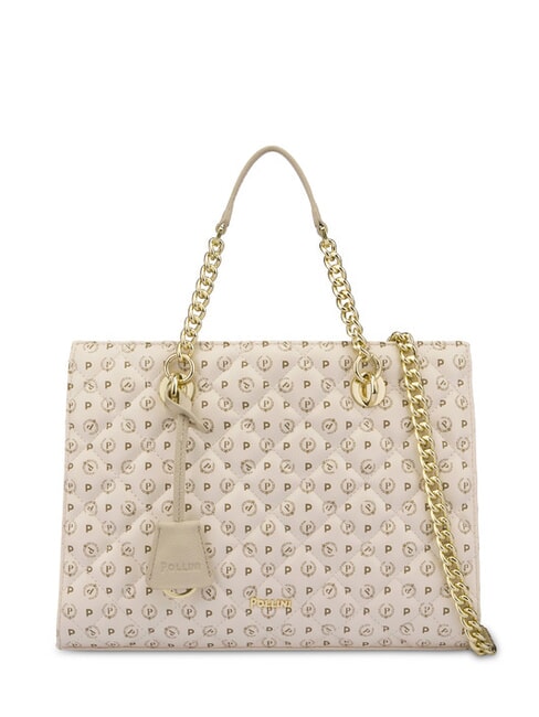 HERITAGE MATELASSE Handtasche mit Schultergurt Elfenbein - Damentaschen