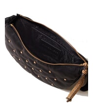 BORBONESE COLETTE Mini-Umh&auml;ngetasche schwarz / naturop - Damentaschen - 5