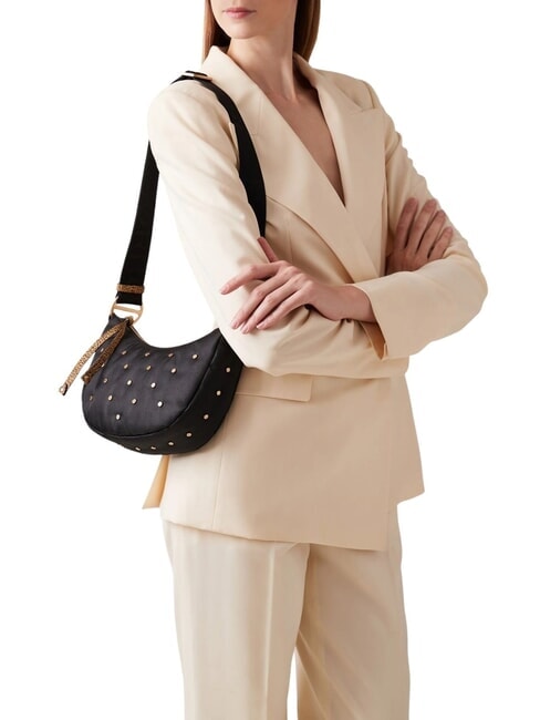 COLETTE Mini-Umh&auml;ngetasche schwarz / naturop - Damentaschen