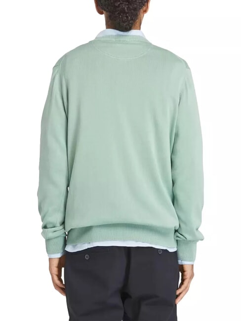WILLIAMS RIVER Pullover mit Rundhalsausschnitt granitgr&uuml;n - Herrenpullover