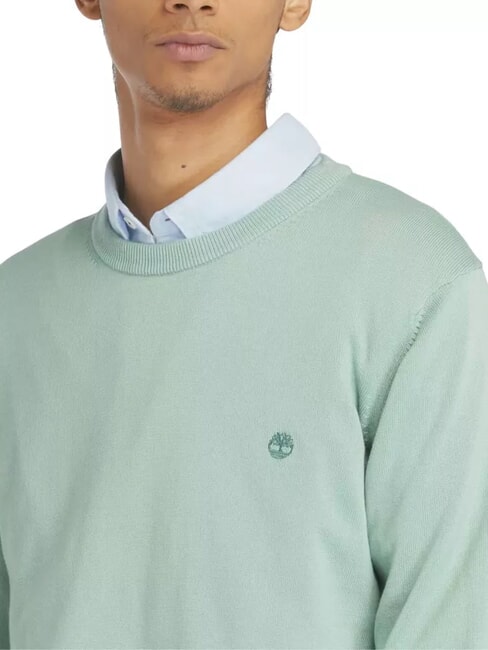 WILLIAMS RIVER Pullover mit Rundhalsausschnitt granitgr&uuml;n - Herrenpullover