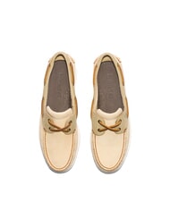 TIMBERLAND CLASSIC BOAT  Bootsschuhe mit Steppn&auml;hten hellgelbes Nubukleder - Herrenschuhe - 5