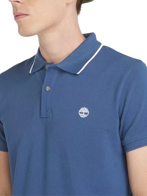 JACQUARD YD Poloshirt mit kurzen &Auml;rmeln dunkler Jeansstoff - Herren-Polo-Shirts/Herren-Polo-Shirt/Herrenpoloshirt/Herrenpoloshirts