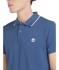 TIMBERLAND JACQUARD YD Poloshirt mit kurzen &Auml;rmeln dunkler Jeansstoff - Herren-Polo-Shirts/Herren-Polo-Shirt/Herrenpoloshirt/Herrenpoloshirts - 3