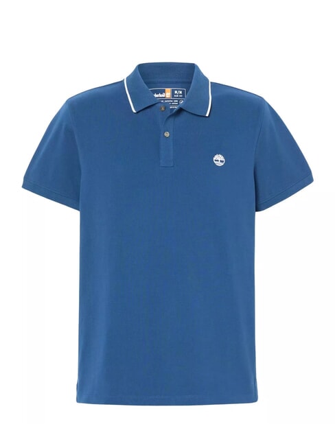 JACQUARD YD Poloshirt mit kurzen &Auml;rmeln dunkler Jeansstoff - Herren-Polo-Shirts/Herren-Polo-Shirt/Herrenpoloshirt/Herrenpoloshirts