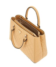 GUESS ECO CARLY  Handtasche, mit Schultergurt BEIGE - Damentaschen - 4