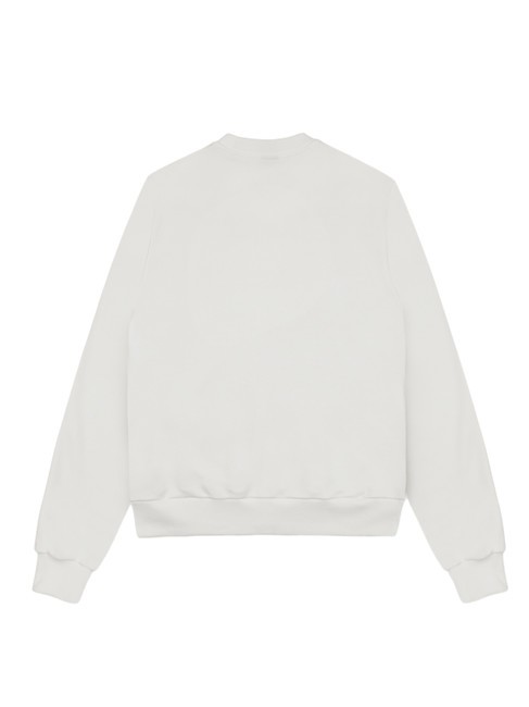CONNECTIVE Sweatshirt mit Rundhalsausschnitt und Logo Wei&szlig; - Sweatshirts Herren