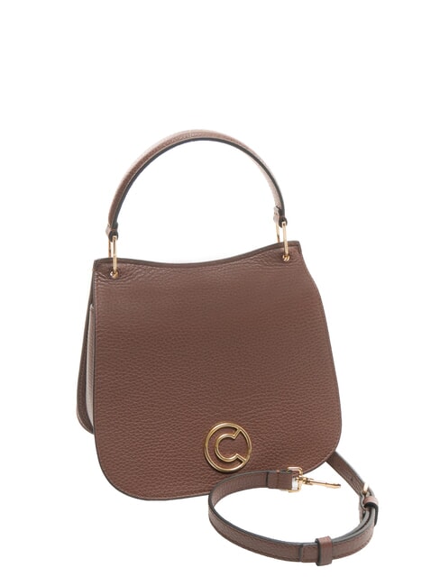 LEILANI Lederhandtasche mit Schultergurt Johannisbrot - Damentaschen