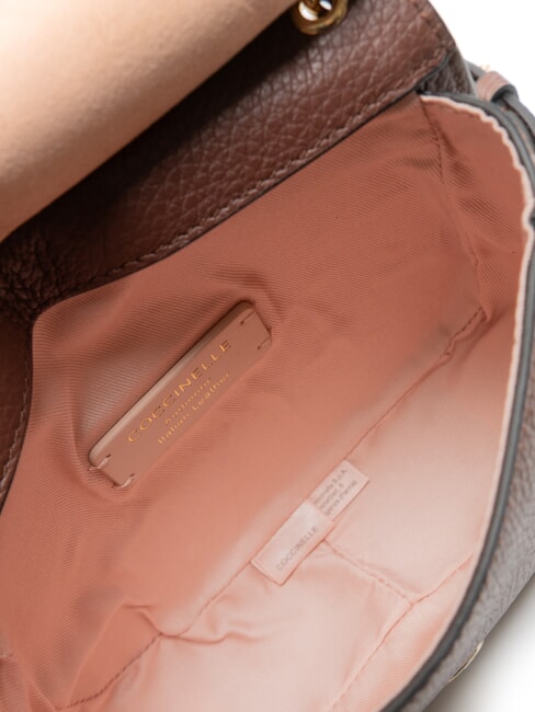 LEILANI Lederhandtasche mit Schultergurt Johannisbrot - Damentaschen