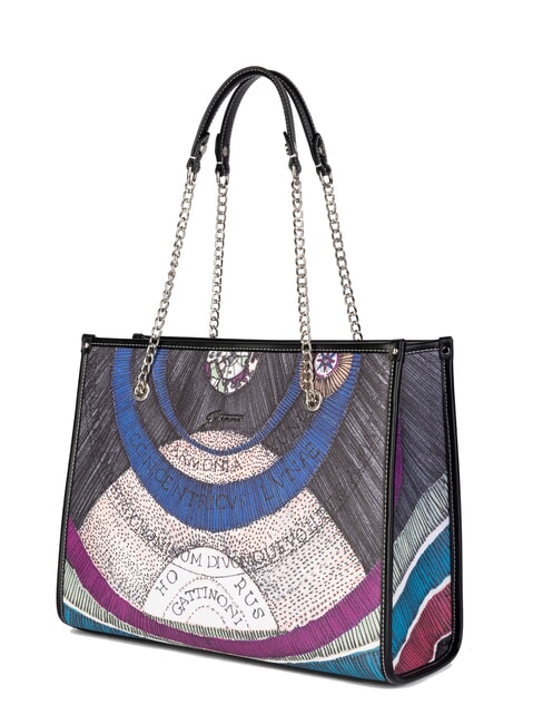 PLANETARIUM Umh&auml;ngetasche mit Kettengriff nacht/schwarz - Damentaschen