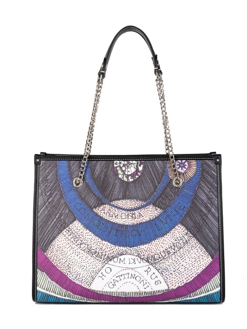 PLANETARIUM Umh&auml;ngetasche mit Kettengriff nacht/schwarz - Damentaschen