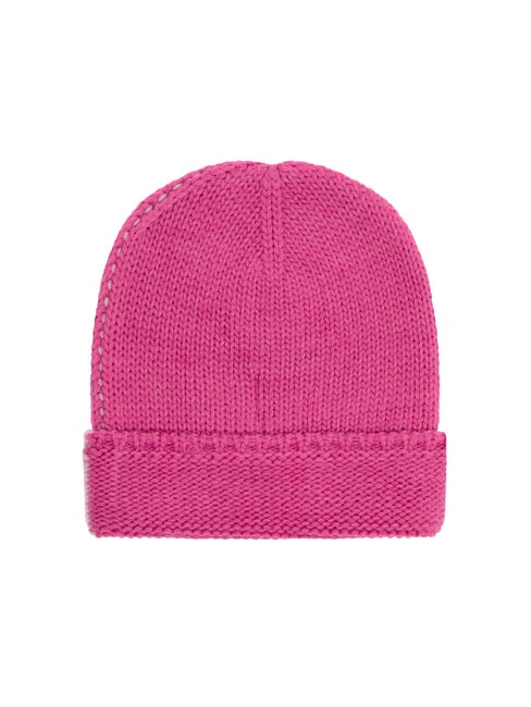 ARTHUR Zweifarbige M&uuml;tze mit Umschlag rosige Bl&uuml;te-Framboi - M&uuml;tzen/H&uuml;te