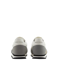 ARMANI EXCHANGE RIO Niedrige Turnschuhe neutrales Grau + gebrochenes Wei&szlig; - Herrenschuhe - 3