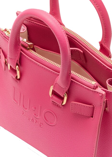 HALONA Kleine handgefertigte Tragetasche dunkelrosa - Damentaschen