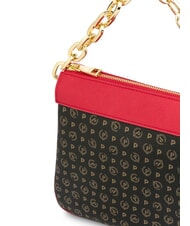 POLLINI HERITAGE CLASSIC Umh&auml;ngetasche mit Schultergurt schwarzer Lack - Damentaschen - 4