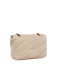 PINKO MINI LOVE BAG Nappatasche Beige-Rauchgrau-Antikgold - Damentaschen - 2