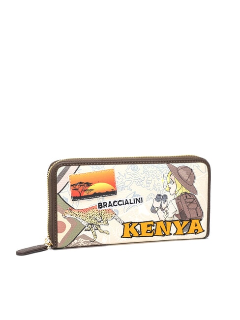 TUA CARTOLINE Kenya Geldb&ouml;rse mit Rundum-Rei&szlig;verschluss multi - Brieftaschen Damen