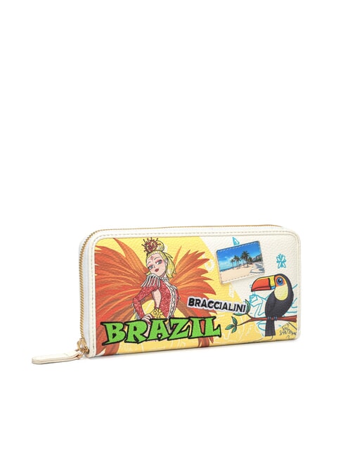 CARTOLINE Brazil Geldb&ouml;rse mit Rundum-Rei&szlig;verschluss multi - Brieftaschen Damen