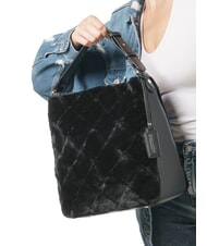 BRACCIALINI ICONS Hobo Umh&auml;ngetasche Schwarz - Damentaschen - 5