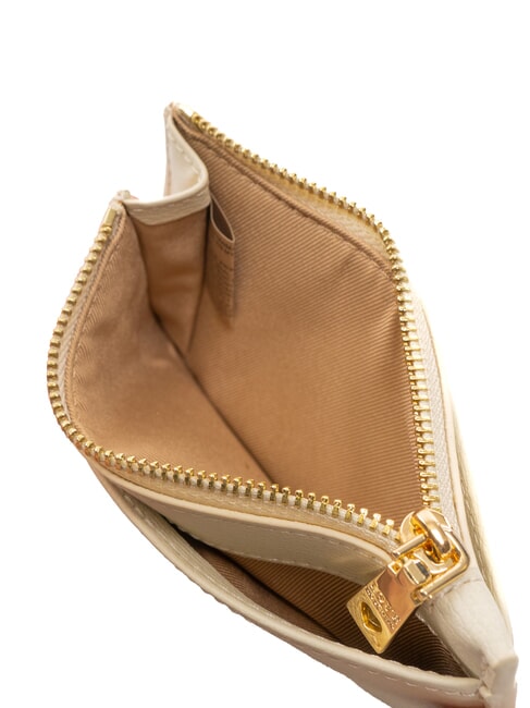 METALLIC LOGO Flaches Kartenetui mit M&uuml;nzfach Elfenbein - Brieftaschen Damen