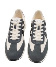 ARMANI EXCHANGE A|X LOGO Turnschuhe cremewei&szlig; + dunkelgrau - Herrenschuhe - 5
