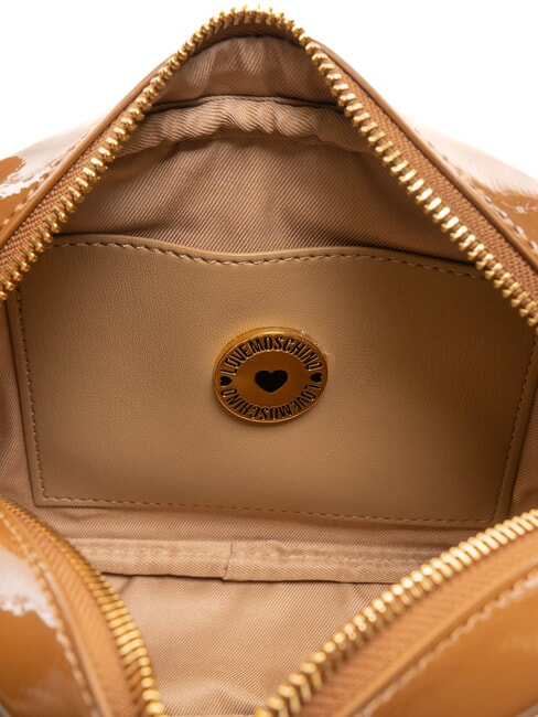 CROCO PRINTED Schulterkameratasche Kamel2 - Damentaschen