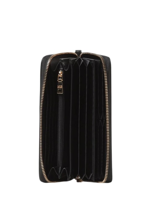 GOLD LETTERING Geldb&ouml;rse mit Rundum-Rei&szlig;verschluss Schwarz - Brieftaschen Damen