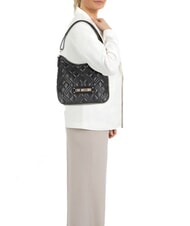 LOVE MOSCHINO QUILTED  Hobo-Umh&auml;ngetasche Schwarz - Damentaschen - 4