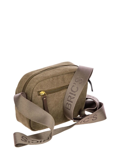 SORRENTO ERICA Kleine Umh&auml;ngetasche aus Canvas Kakao - Damentaschen