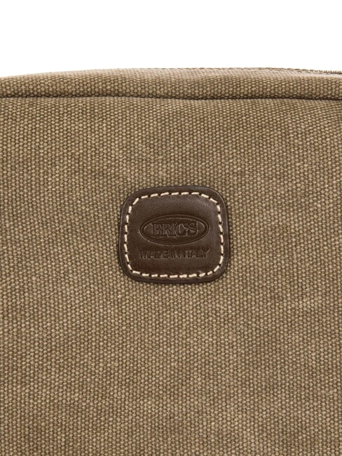 SORRENTO ERICA Kleine Umh&auml;ngetasche aus Canvas Kakao - Damentaschen